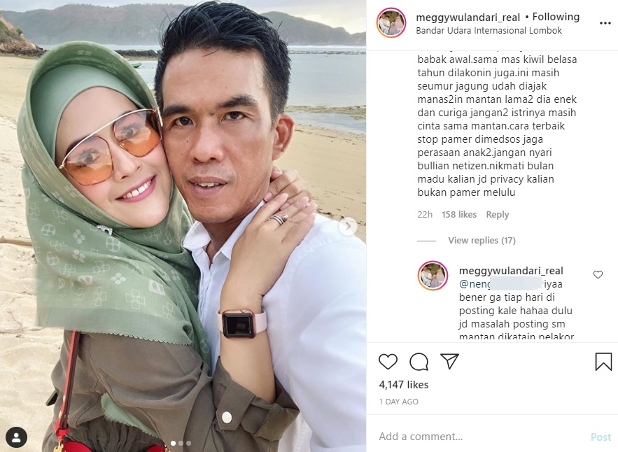 Dituding Bandingkan Suami dengan Mantan, Meggy Wulandari Bereaksi Sebut Soal Pengantin Baru