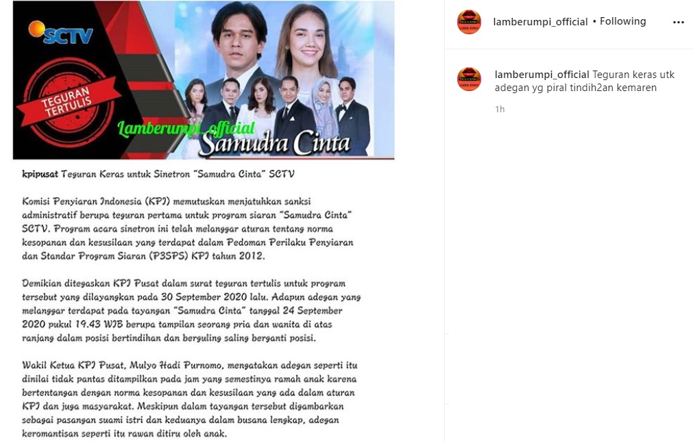 Adegan Rangga Azof dan Haico di Ranjang Banjir Kritik, Sinetron ‘Samudra Cinta’ Kena Tegur KPI