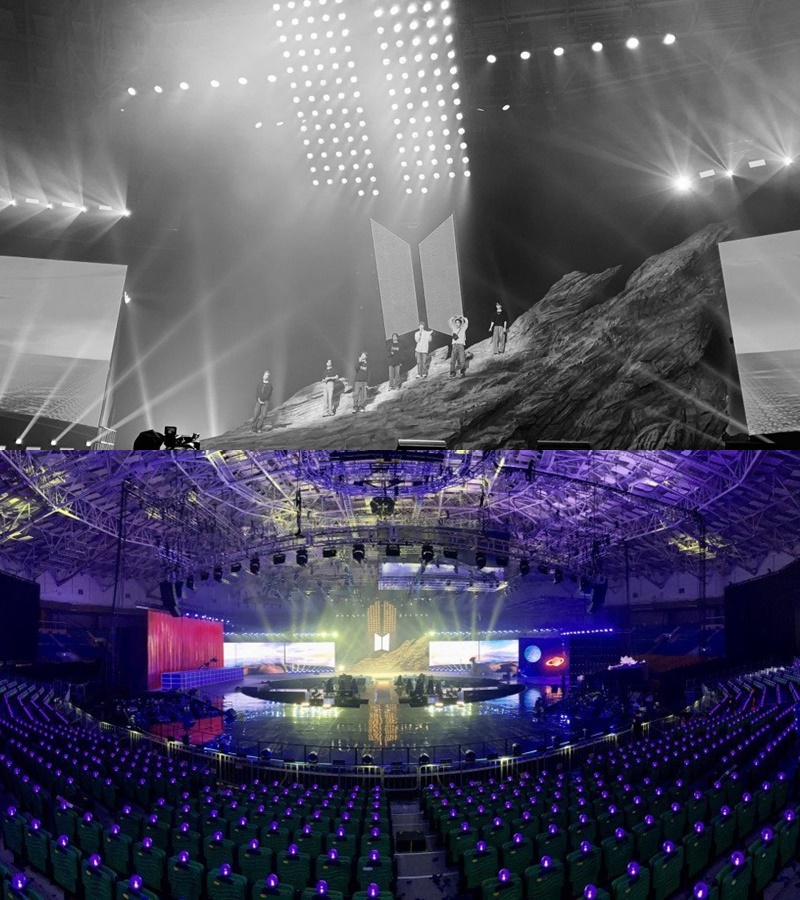 Kemegahan Konser Online \'BTS Map of the Soul ON: E\' Sukses Manjakan 
Mata ARMY