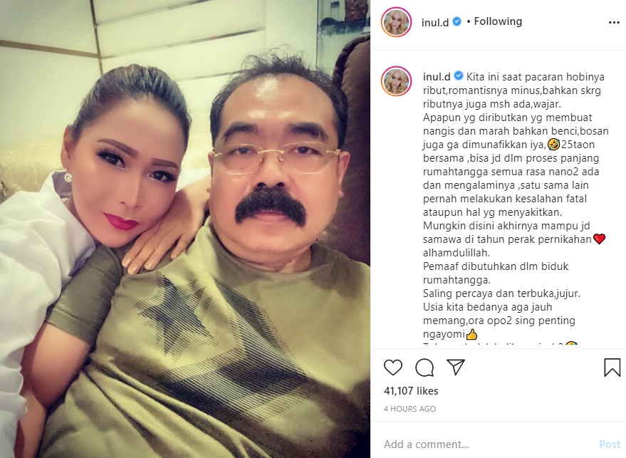 Sering Bikin Iri, Inul Daratista Beber Fakta Rumah Tangga 25 Tahun dengan Adam Suseno