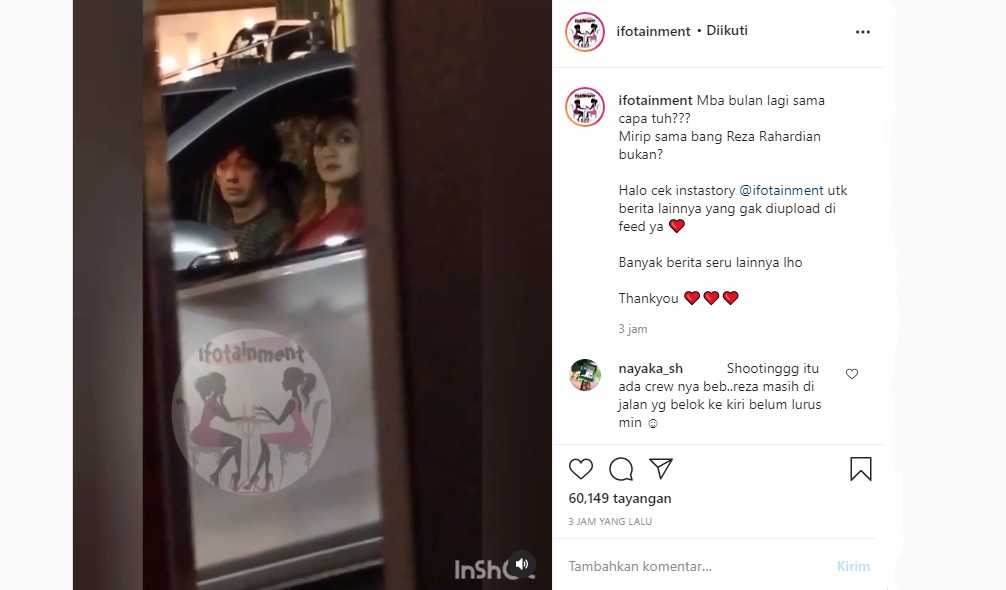 Heboh Luna Maya Terciduk Semobil Bareng Reza Rahadian