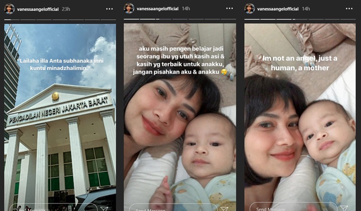 Dituntut 6 Bulan Penjara, Vanessa Angel Berharap Tak Dipisahkan dengan Anak