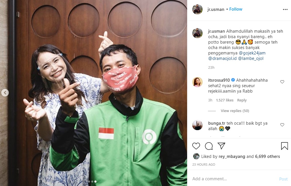 Isi Chat Kocak Tersebar, Sikap Rossa ke Driver Ojol Mendadak Jadi Perbincangan