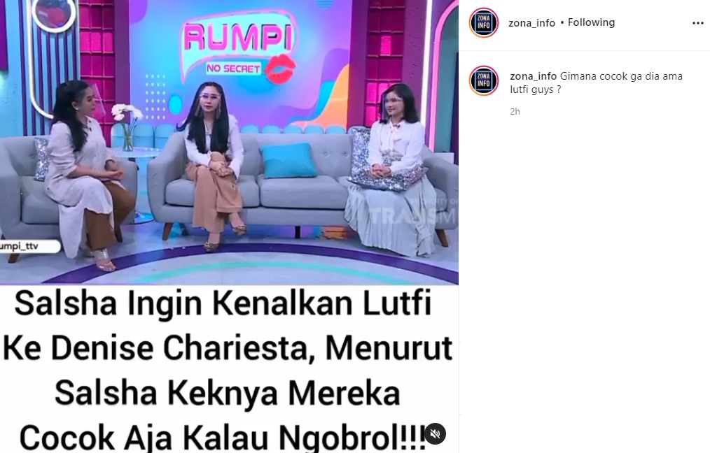 Salshadilla Juwita Niat Kenalkan Denise ‘TikTokers Viral’ dengan Lutfi Agizal, Dikomentari Begini
