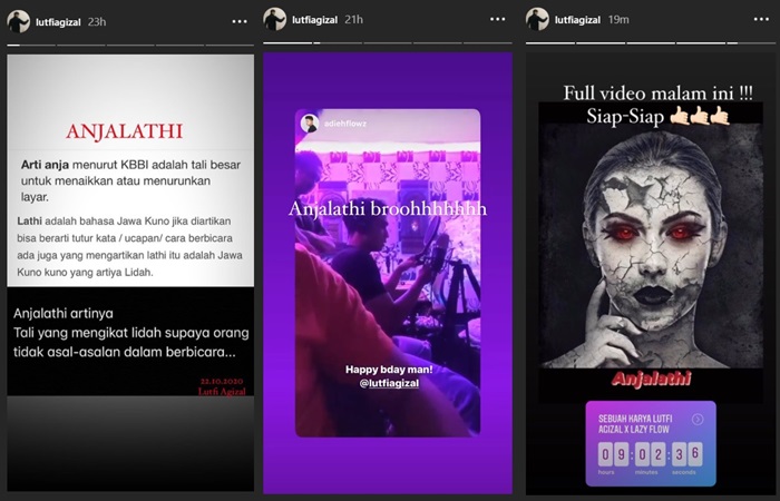 Usai Anjayani, Lutfi Agizal Unggah Video ‘Anjalathi’ Sebut Begini Artinya