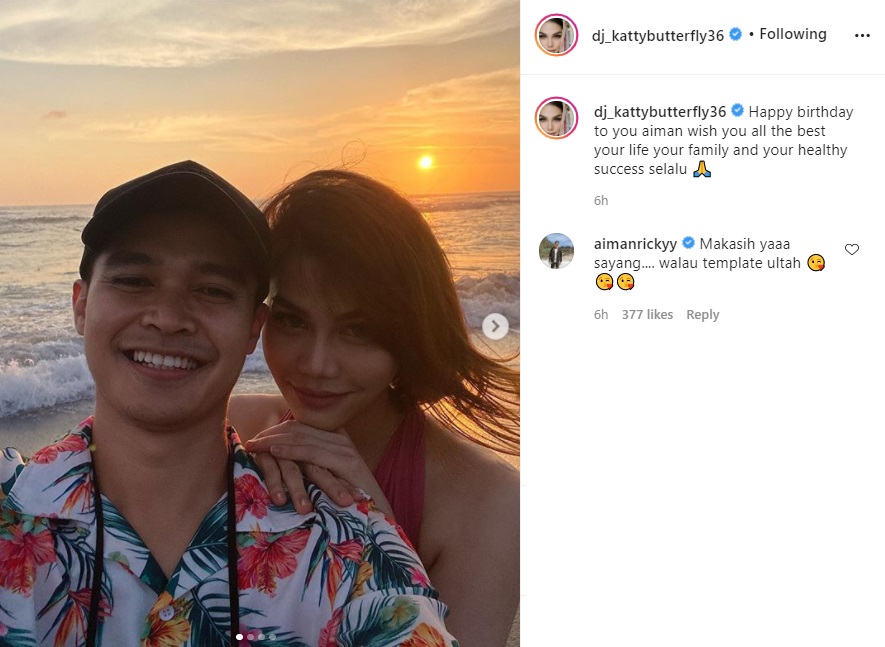 DJ Katty Butterfly Ucapkan Selamat Ulang Tahun, Balasan Aiman Ricky Digoda Habis-habisan