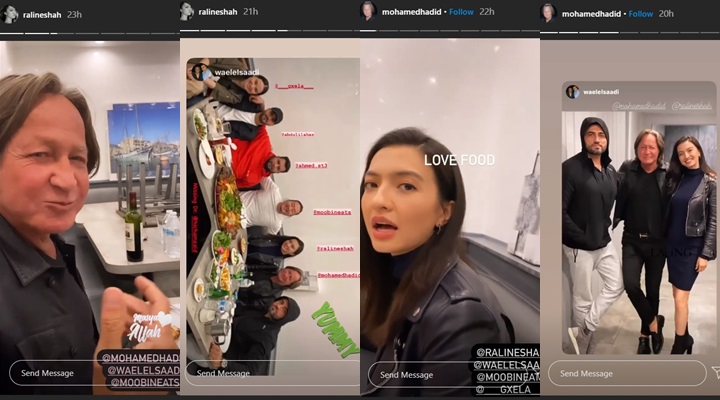 No Kaleng-kaleng, Momen Akrab Raline Shah dan Ayah Gigi Hadid Makan Bareng Bikin Heboh