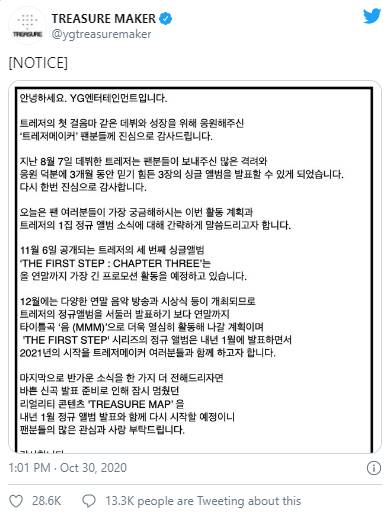 Adakan Promosi Terlama, TREASURE Tunda Perilisan Full Album