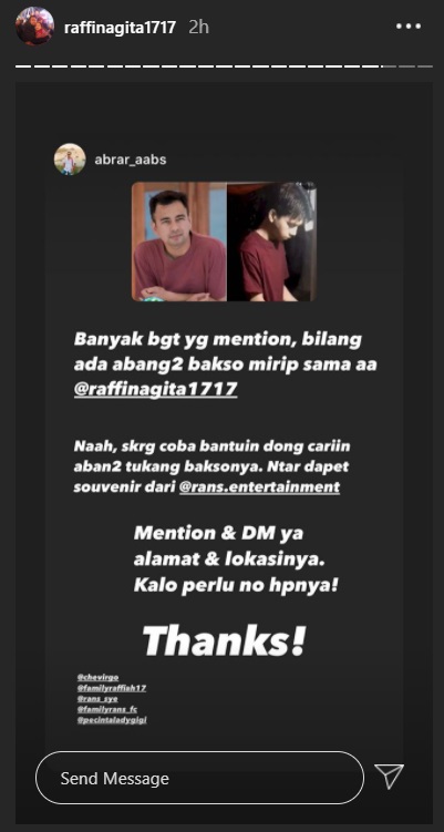 Tukang Bakso Tampan Disebut Mirip Raffi Ahmad Viral, Suami Nagita Slavina Adakan Sayembara?