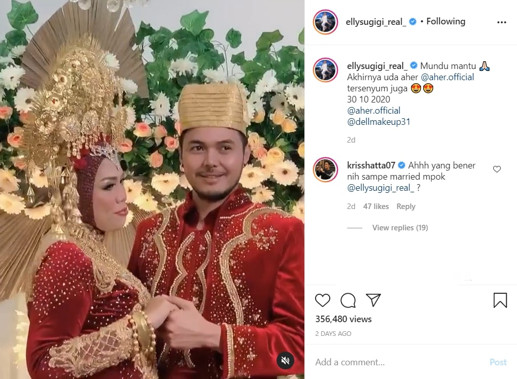 Ely Sugigi Pamer Momen Ngunduh Mantu Bareng Kekasih, Kriss Hatta Beri Respons Tak Percaya