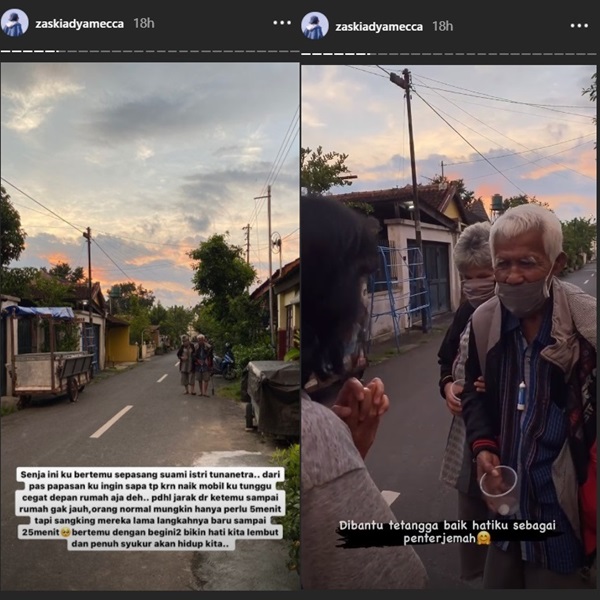 Cerita Zaskia Adya Mecca Bertemu Sepasang Suami-Istri Tunanetra, Ajarkan Ini ke Anak-anaknya