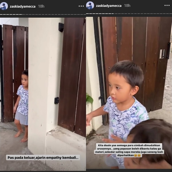Cerita Zaskia Adya Mecca Bertemu Sepasang Suami-Istri Tunanetra, Ajarkan Ini ke Anak-anaknya
