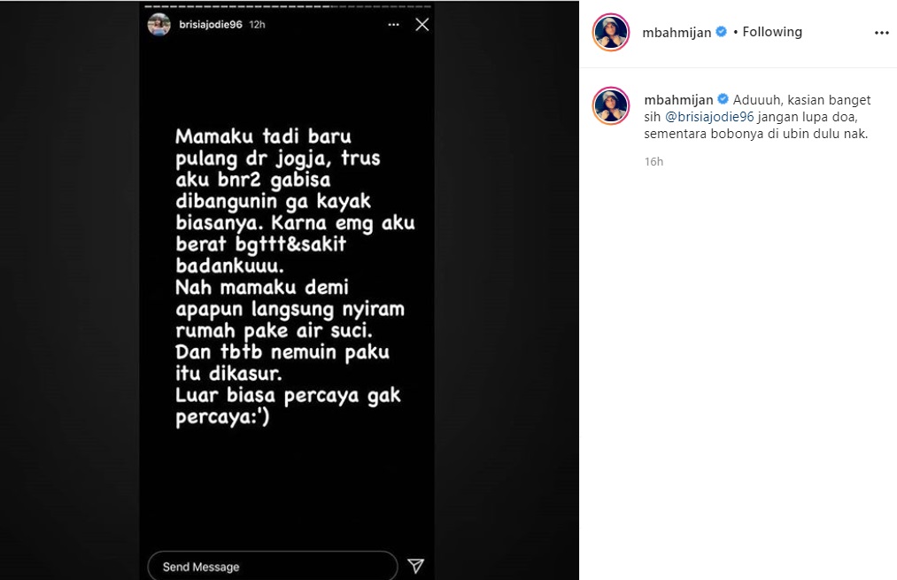 Mbah Mijan Beri Saran ke Brisia Jodie untuk Lakukan Ini Usai Alami Kejadian Mistis
