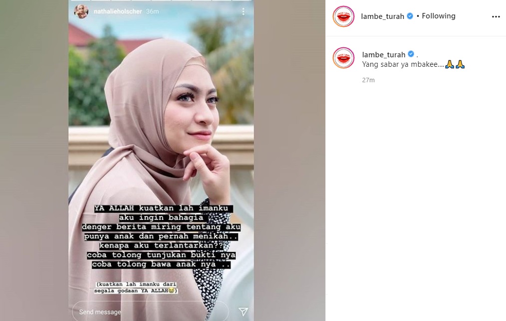 Dituding Pernah Nikah Hingga Punya Anak, Nathalie Holscher Buka Suara