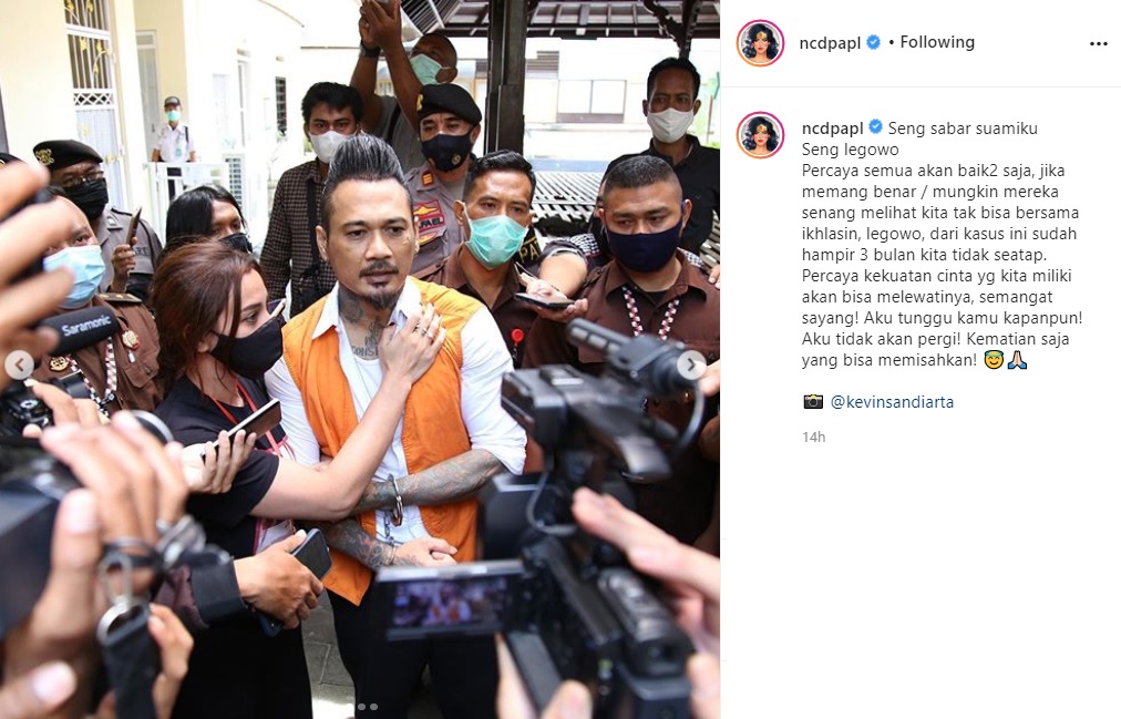 Jerinx Dituntut 3 Tahun Penjara, Ungkapan Hati Nora Elexandra Bikin Netter Terenyuh