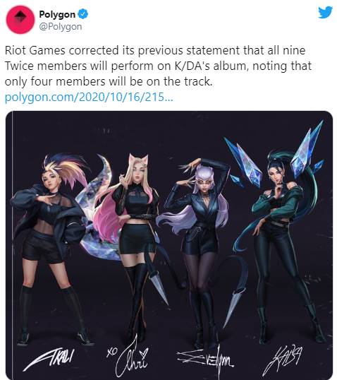 Member TWICE Ini Bakal Gabung di Album Baru K/DA