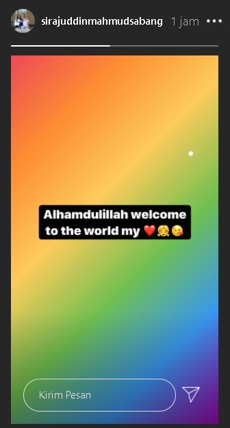 Zaskia Gotik Melahirkan Anak Pertama, Sirajuddin Mahmud Ungkap Kebahagiaan