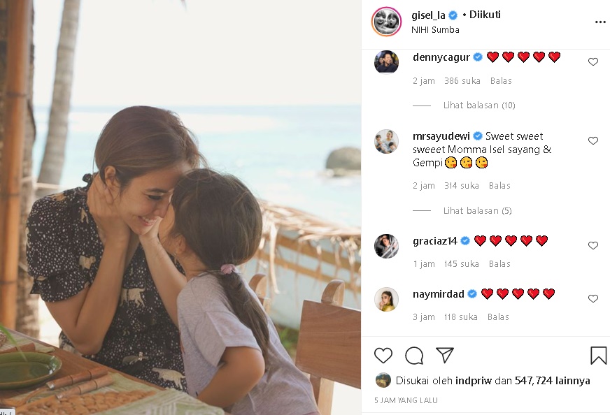 Ucapan Manis Gempi ke Gisella Anastasia Ini Sukses Bikin Hati Sederet Artis Meleleh