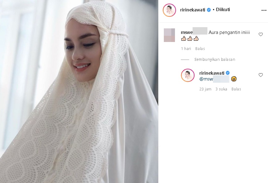 Ririn Ekawati Tulis Doa Soal Keteguhan Hati di Foto Adem Pakai Mukenah, Auranya Disorot