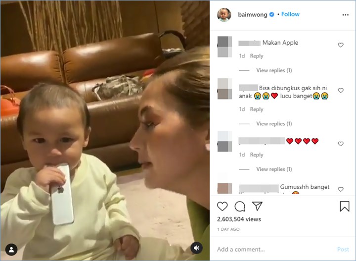 warganet tamak membincangkan benda yang digigit oleh kiano tiger wong putra baim wong dan paula verhoeven