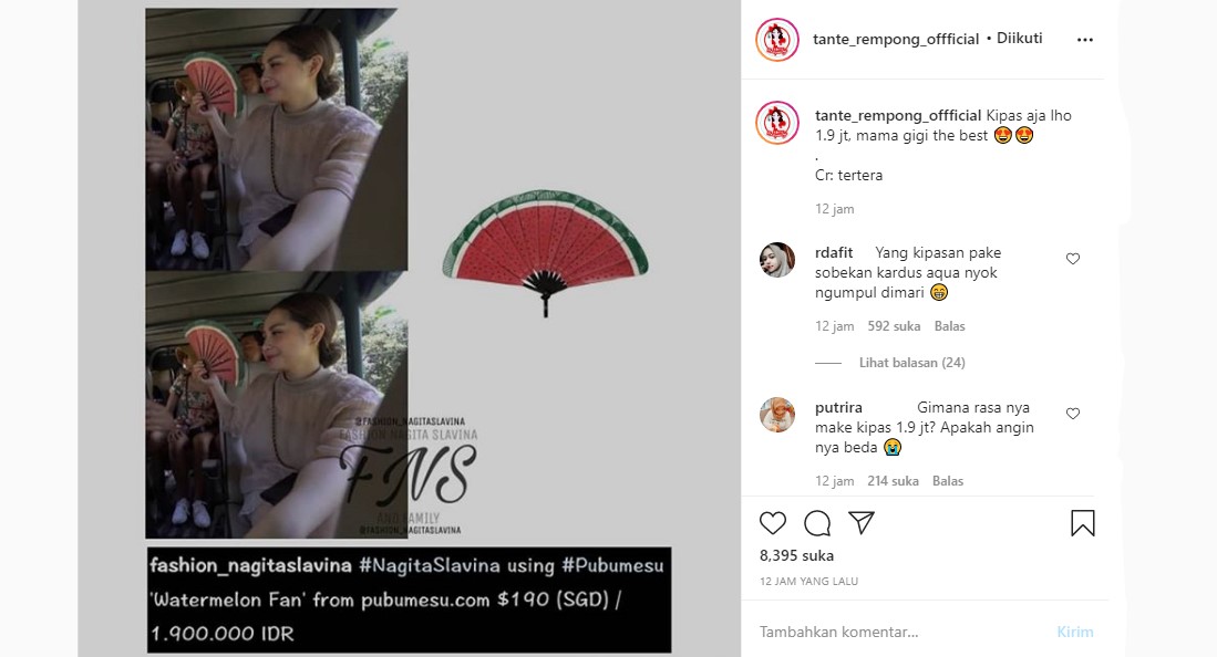 Nagita Slavina Kembali Bikin Heboh, Punya Kipas Tangan Mungil Setara Harga AC