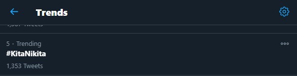 nikita mirzani mendapatkan banyak dukungan dari warganet hingga muncul tagar \'#kitanikita\' di deretan trending topic twitter indonesia