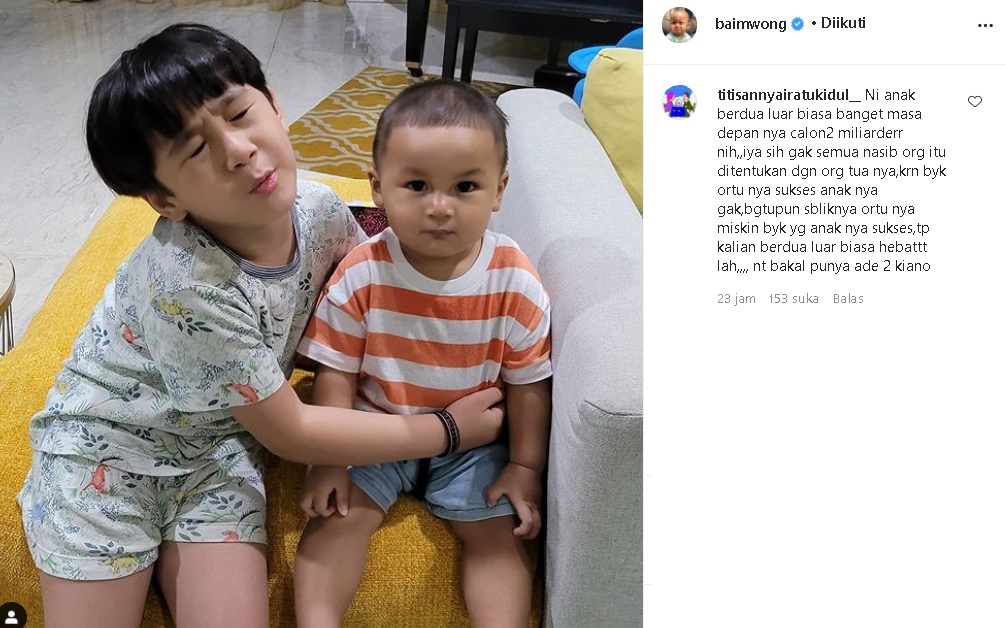 Rafathar Foto Gemas Bareng Kiano Anak Baim Wong, Komentar Paranormal Ini Curi Perhatian