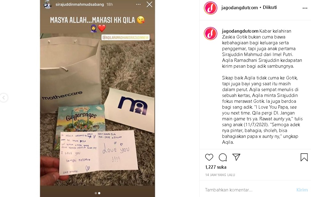 Zaskia Gotik Melahirkan Bayi Perempuan, Putri Sambung Gercep Tulis Pesan Manis untuk Sang Adik
