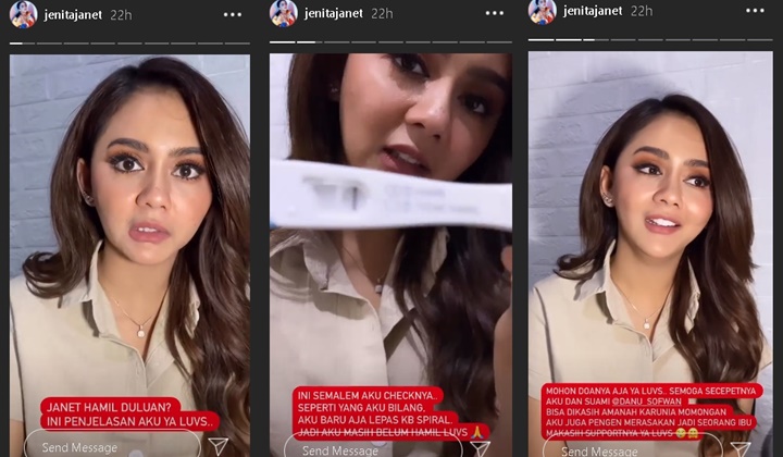 Diterpa Isu Buru-buru Nikah Karena Hamil Duluan, Jenita Janet Bantah Tegas Tunjukkan Bukti Kuat