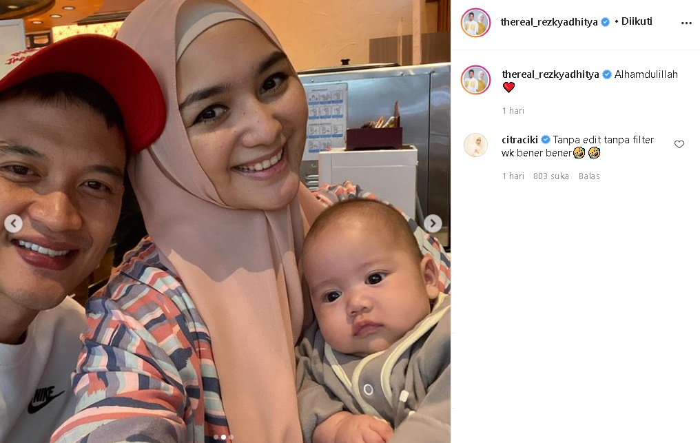 Rezky Aditya Pajang Foto Keluarga, Citra Kirana Tegaskan Fakta Ini Bikin Netter Soroti Bagian Wajah