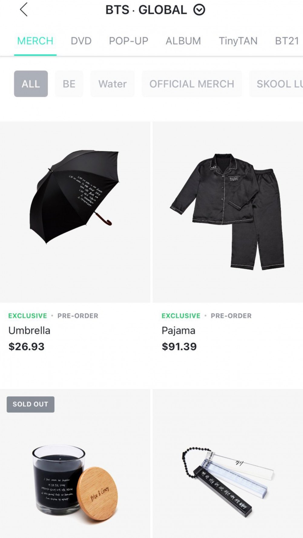 Lilin yang Terinspirasi dari Lagu Ciptaann V \'Blue & Grey\' Ludes Terjual Hanya dalam 3 Menit