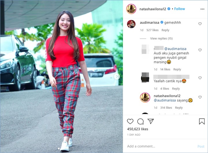 sederet warganet langsung menyoroti mengenai komentar dari audi marissa yang menyebutkan jika natasha wilona terlihat mengemaskan