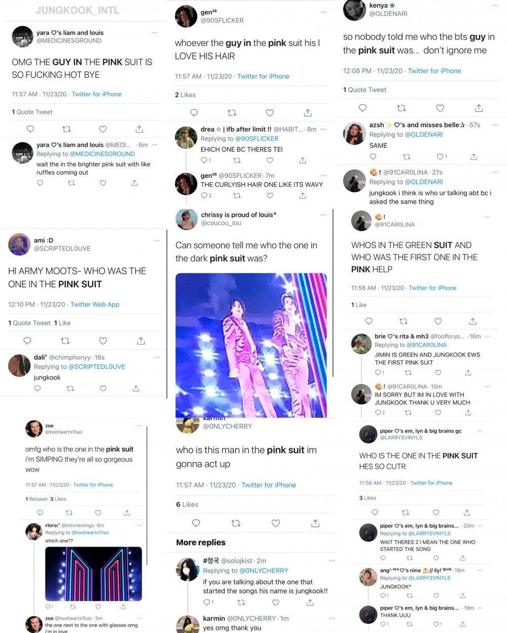 Tampil dengan Setelan Pink dan Rambut Curly, Penampilan Jungkook di AMA Jadi Trending