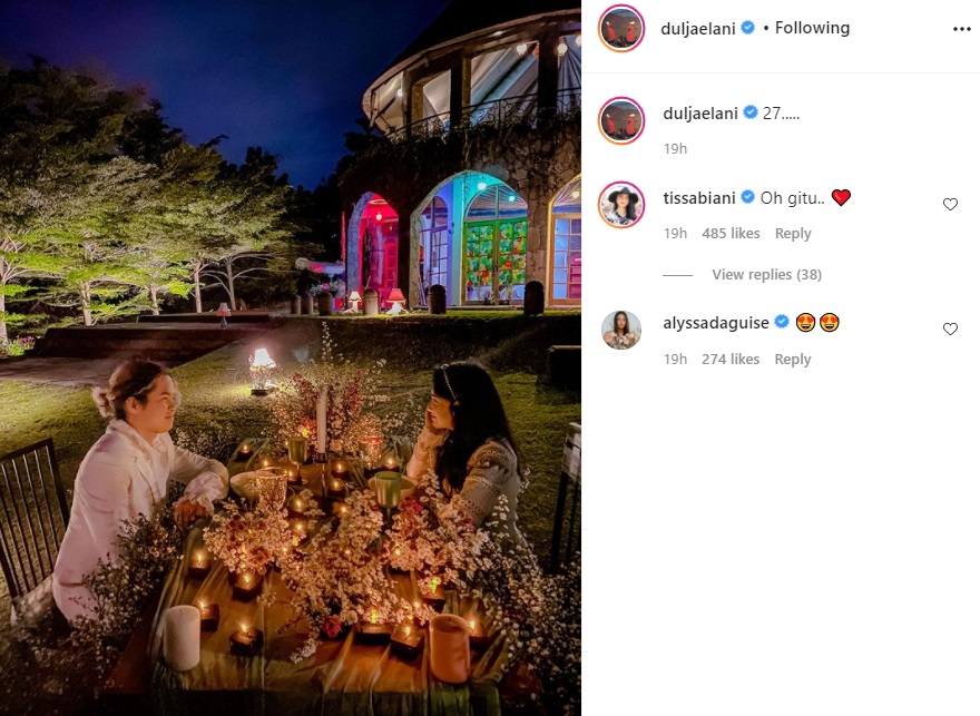 Dul Jaelani-Tissa Biani Dinner Romantis Peringati 2 Bulan Pacaran, Komentar Alyssa Daguise Disorot