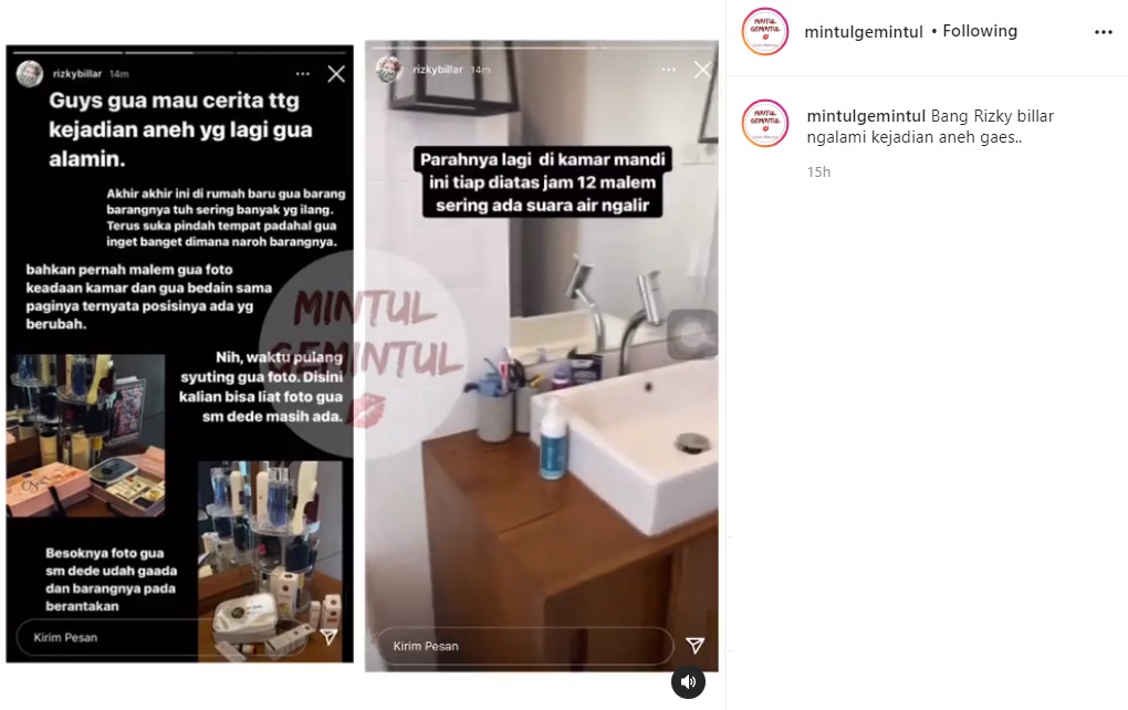 Rizky Billar Ceritakan Kejadian Aneh di Rumah Baru Hingga Beber Buktinya