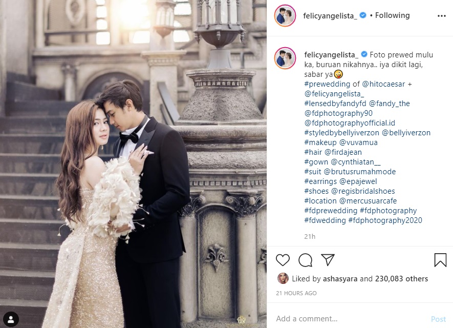 Tampil Menawan Bak Seorang Putri, Felicya Angelista Jawab Begini Soal Diminta Segera Nikah