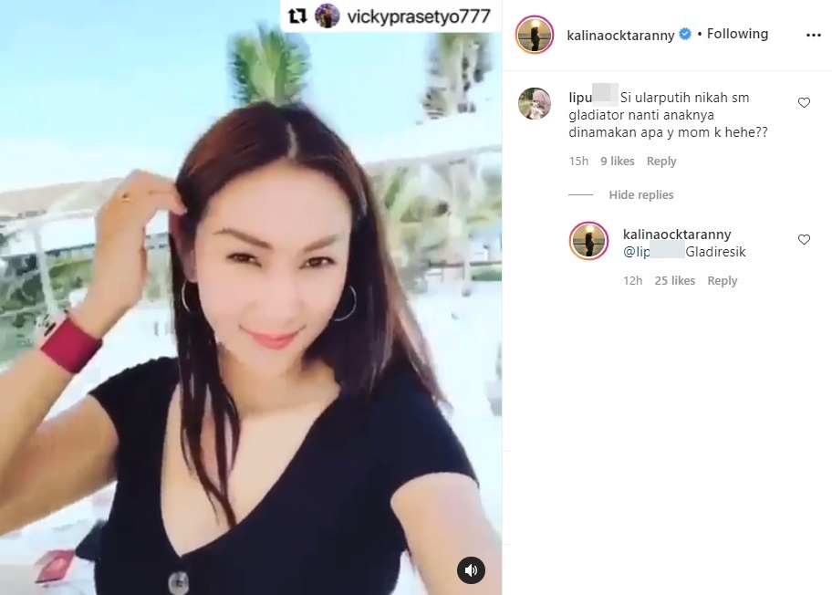 Ditanya Soal Nama Calon Anaknya dengan Vicky Prasetyo Kelak, Jawaban Kalina Oktarani Kocak