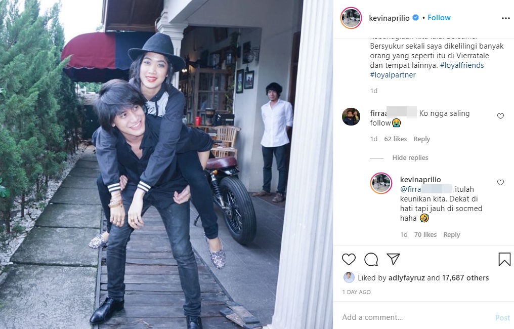 Ditanya Soal Tak Saling Follow dengan Widy di IG, Jawaban Kevin Aprilio Bikin Fans Lega