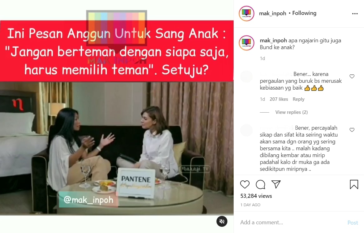 Anggun Beri Wejangan Penting Ini untuk Sang Buah Hati Soal Cari Teman