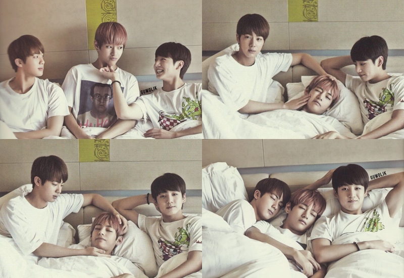 Imutnya Foto-Foto Jin-V dan Jungkook di Masa Lalu Ini Bikin Fans Meleleh