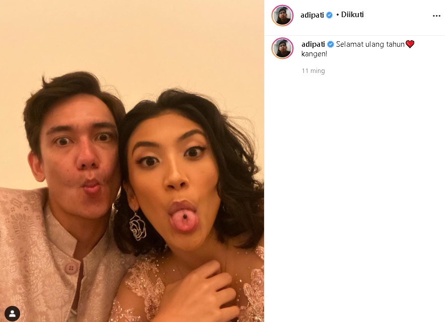 Tanggal Pernikahan Adipati Dolken-Canti Tachril Akhirnya Diumumkan, Fans Serbu Postingan Lama Ini