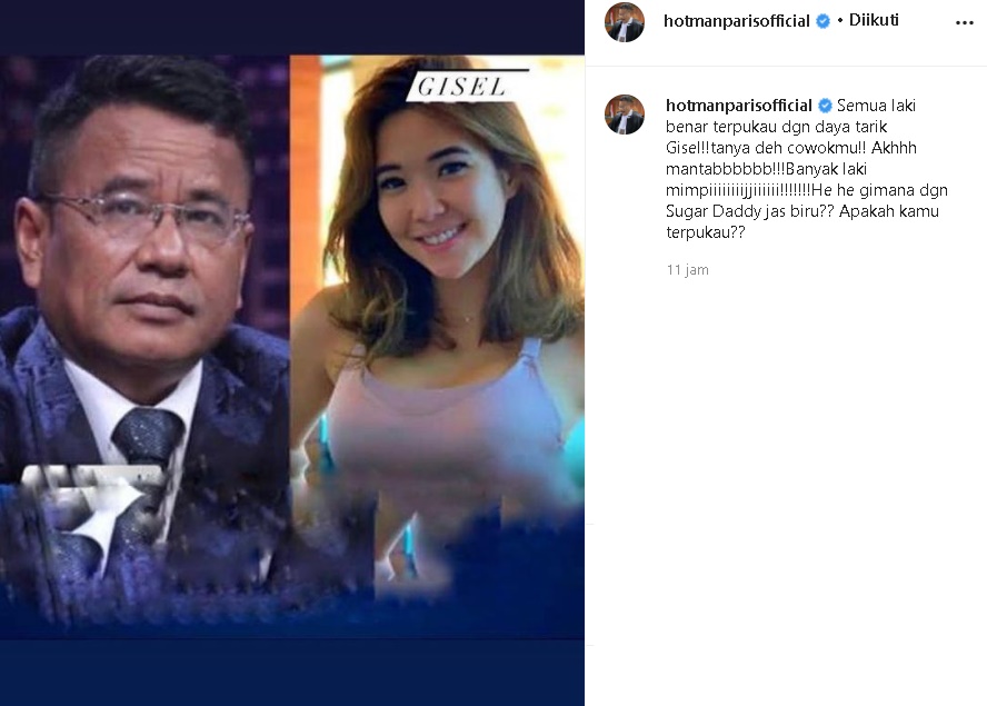 Hotman Paris Puji Daya Tarik Gisel: Semua Laki Benar Terpukau