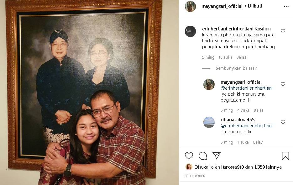 Putri Cantik Dituding Tak Diakui Keluarga Cendana, Mayangsari Beri Respons Mengejutkan