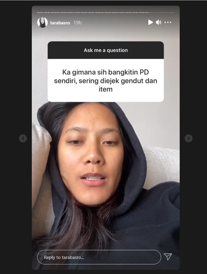 tara basro memberikan saran untuk yang kerap mendapatkan body shaming karena bentuk tubuh dan warna kulit