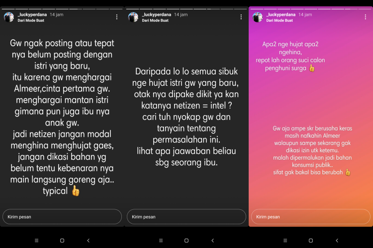 Akui Sudah Cerai dari Veronica, Lucky Perdana Beber Alasan Tak Unggah Foto Bareng Istri Baru