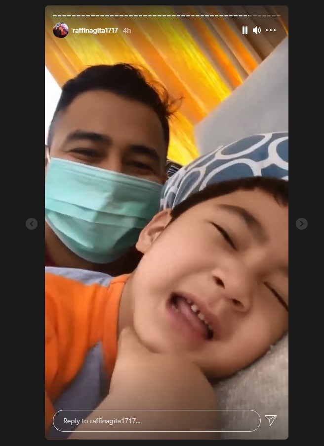 raffi ahmad menggoda sang putra lantaran gengsi mengaku kangen