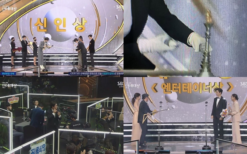 Netizen Dibuat Ngakak Lihat Protokol Kesehatan Unik di SBS Entertainment Awards 2020