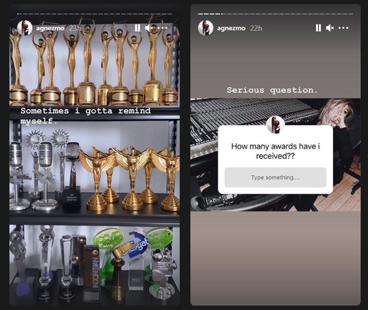 agnez mo mengakui lupa berapa banyak penghargaan yang diberikan selama berkarya di dunia hiburan