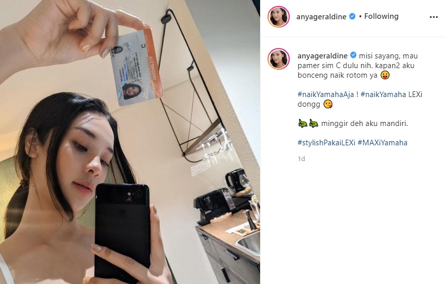 Anya Geraldine Pamer SIM Baru, Nama Asli Heboh Jadi Perbincangan