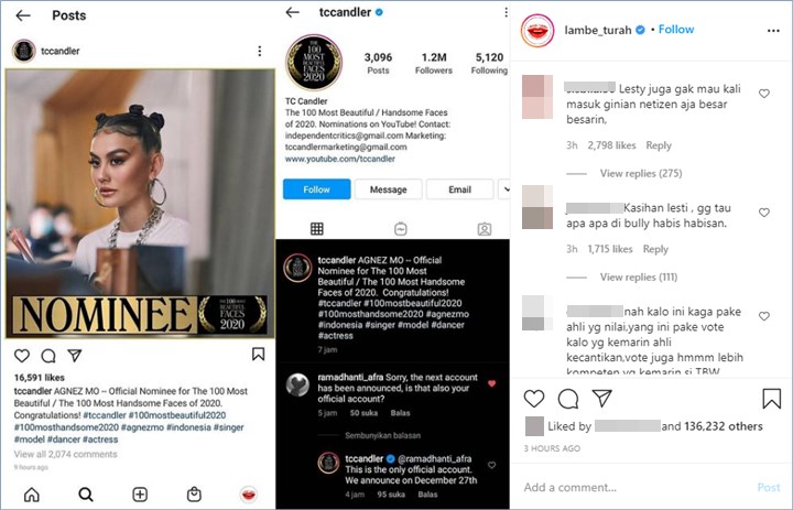 lesty kejora dikasihani oleh warganet lantaran dihujat karena pengumuman menjadi wanita tercantik ke-5 di dunia